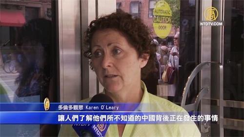 '图6：多伦多观众凯伦-奥利里（Karen?O'Leary）说孙毅给她留下深刻印象。'